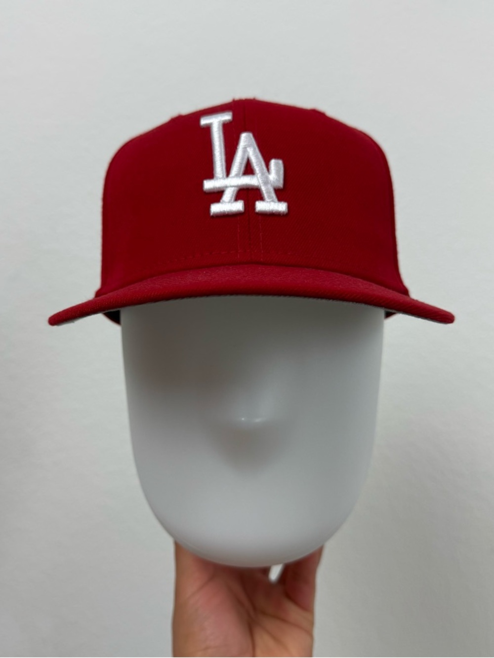 Dodgers red fitted 7 3/8